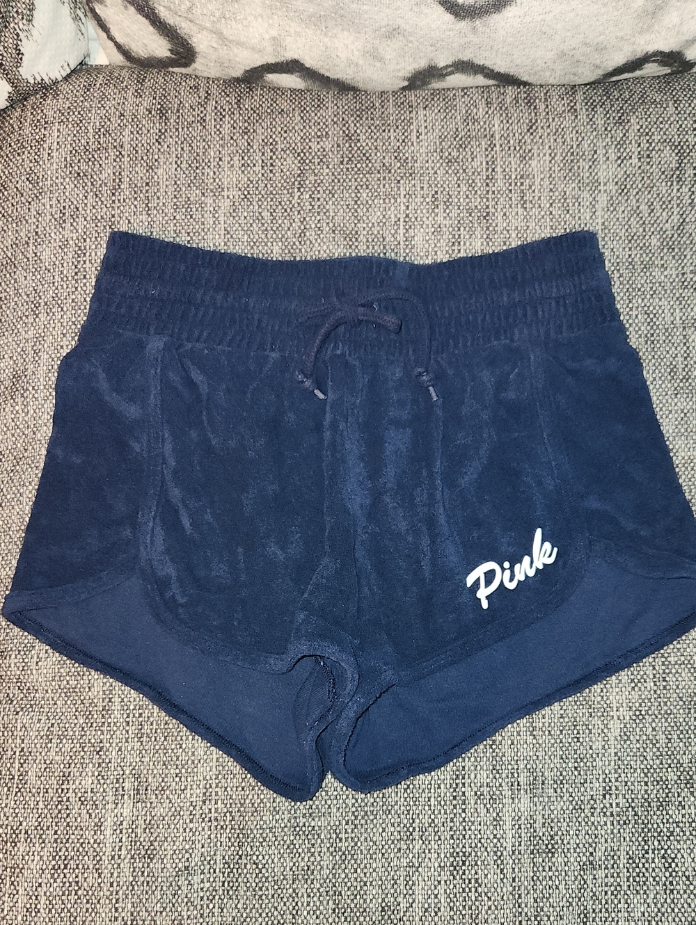 PINK Victoria's Secret Navy Terry Lounge Shorts